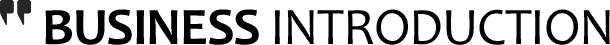 BUSINESS INTRODUCTION