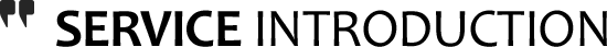 service introduction